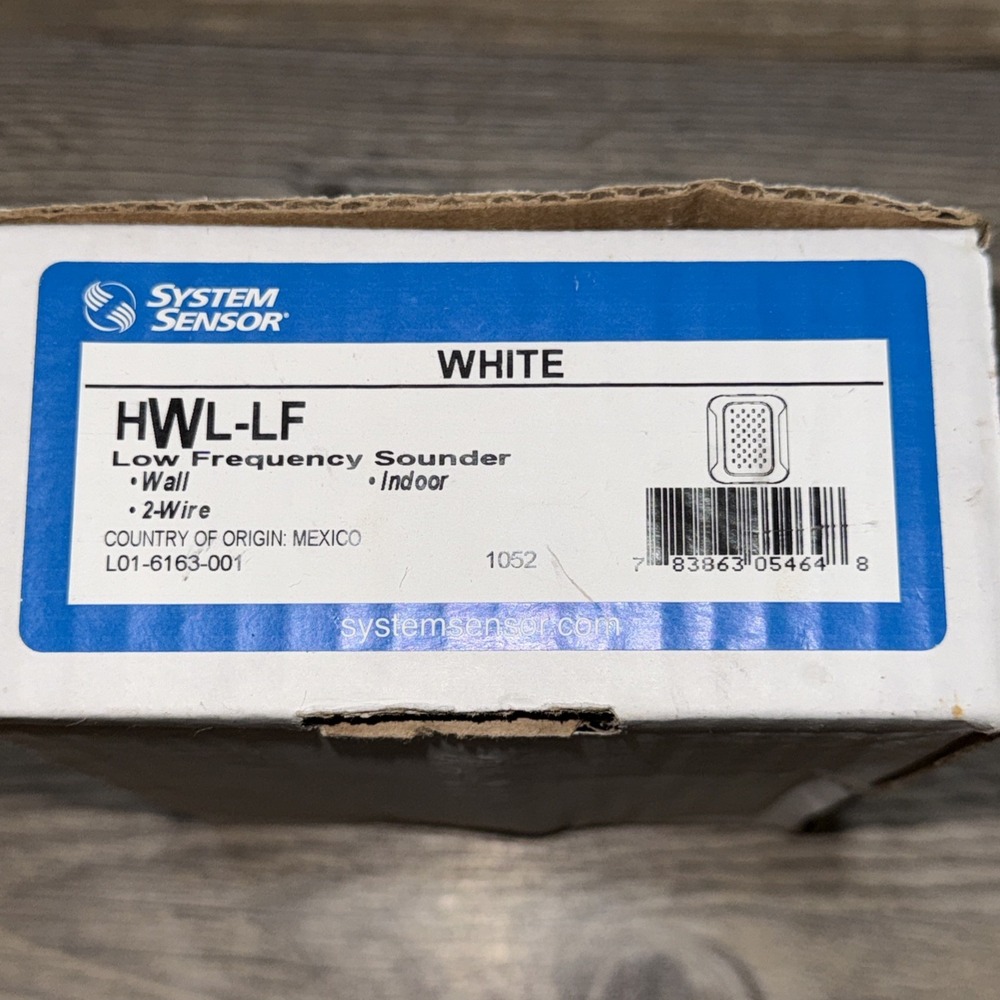 System Sensor Model#HWL-LF Low Frequency Sounder 2-Wire Indoor (White)
